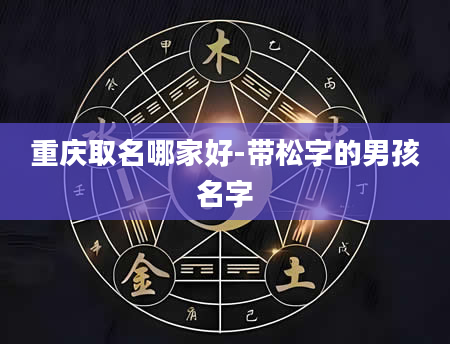 重庆取名哪家好-带松字的男孩名字