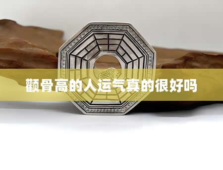 颧骨高的人运气真的很好吗