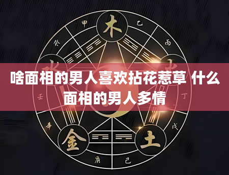 啥面相的男人喜欢拈花惹草 什么面相的男人多情