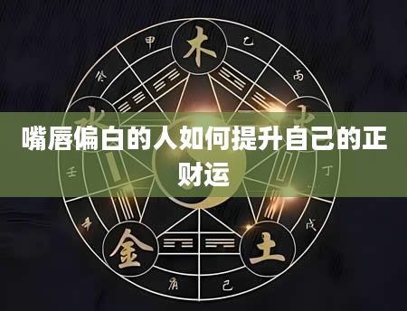嘴唇偏白的人如何提升自己的正财运