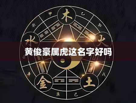 黄俊豪属虎这名字好吗