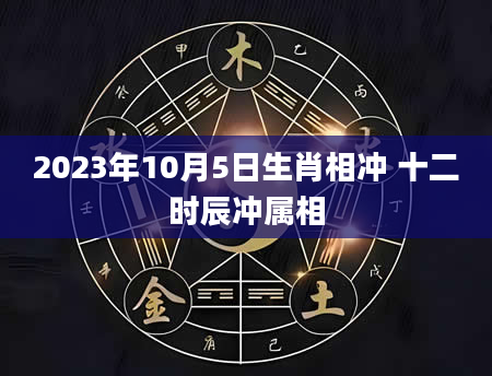2023年10月5日生肖相冲 十二时辰冲属相