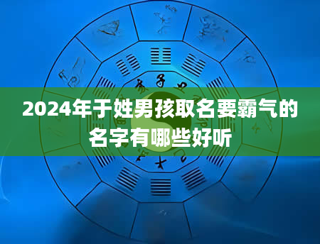 2024年于姓男孩取名要霸气的名字有哪些好听