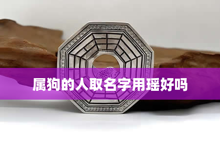 属狗的人取名字用瑶好吗