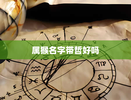 属猴名字带哲好吗