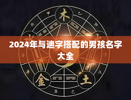 2024年与迪字搭配的男孩名字大全