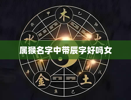 属猴名字中带辰字好吗女