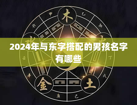 2024年与东字搭配的男孩名字有哪些