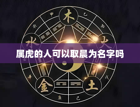 属虎的人可以取晨为名字吗