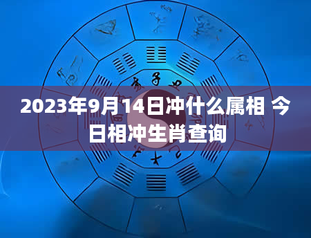 2023年9月14日冲什么属相 今日相冲生肖查询