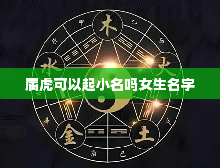 属虎可以起小名吗女生名字