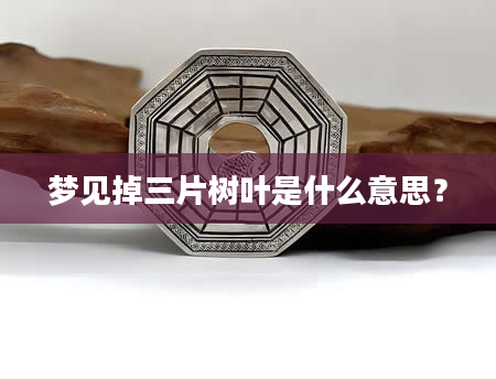 梦见掉三片树叶是什么意思？