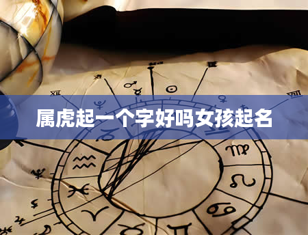 属虎起一个字好吗女孩起名