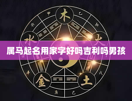 属马起名用家字好吗吉利吗男孩