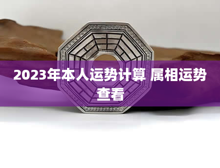 2023年本人运势计算 属相运势查看