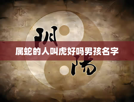 属蛇的人叫虎好吗男孩名字