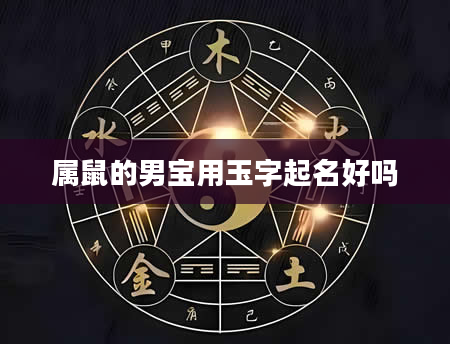 属鼠的男宝用玉字起名好吗