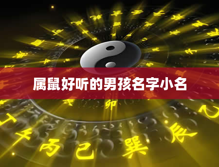 属鼠好听的男孩名字小名