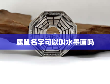 属鼠名字可以叫水墨画吗