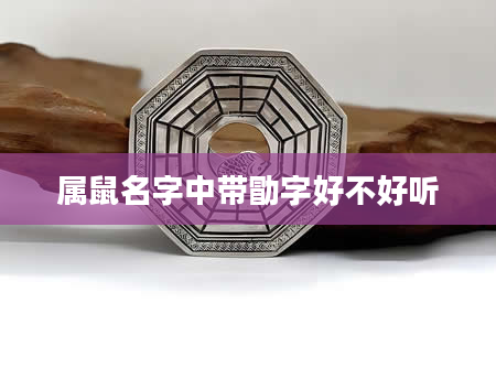 属鼠名字中带勖字好不好听