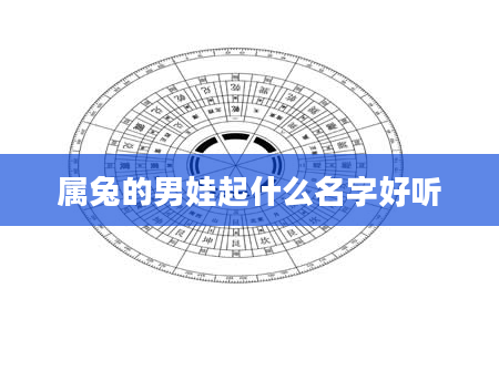 属兔的男娃起什么名字好听