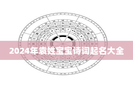 2024年袁姓宝宝诗词起名大全