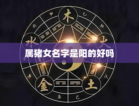 属猪女名字是阳的好吗