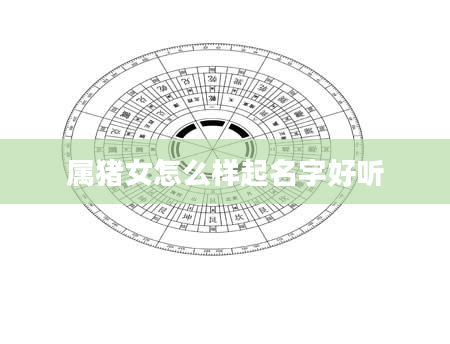 属猪女怎么样起名字好听