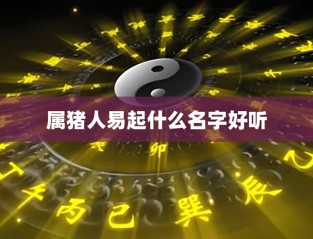 属猪人易起什么名字好听