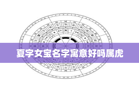 夏字女宝名字寓意好吗属虎