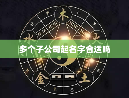 多个子公司起名字合适吗