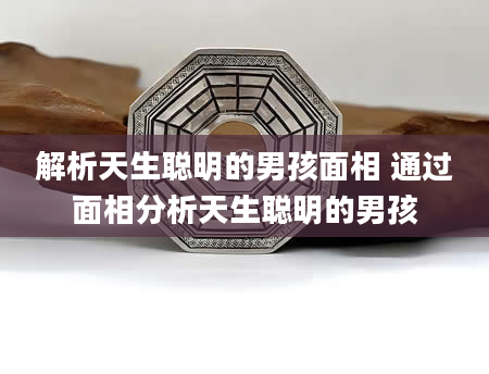 解析天生聪明的男孩面相 通过面相分析天生聪明的男孩