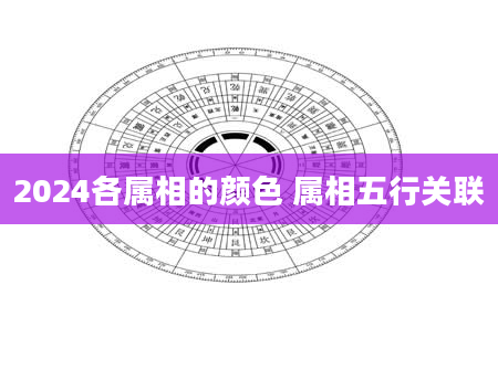 2024各属相的颜色 属相五行关联