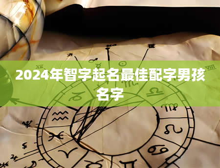 2024年智字起名最佳配字男孩名字