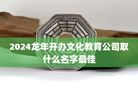 2024龙年开办文化教育公司取什么名字最佳