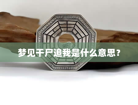 梦见干尸追我是什么意思？