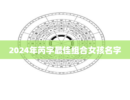 2024年芮字最佳组合女孩名字