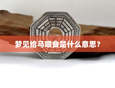 梦见给马喂食是什么意思？