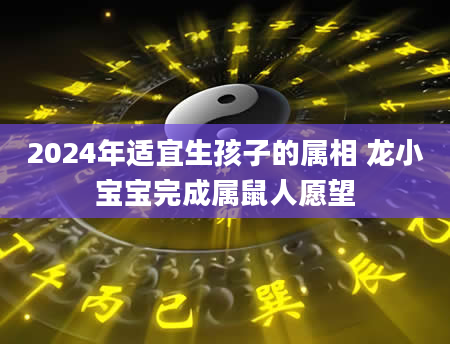 2024年适宜生孩子的属相 龙小宝宝完成属鼠人愿望