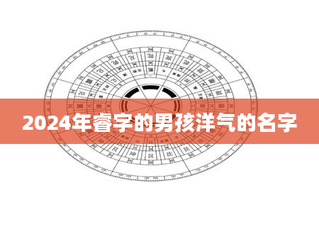 2024年睿字的男孩洋气的名字