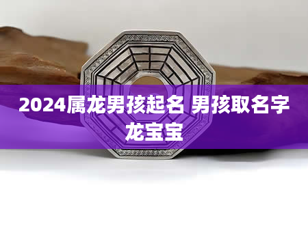 2024属龙男孩起名 男孩取名字龙宝宝