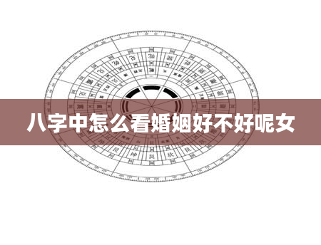八字中怎么看婚姻好不好呢女