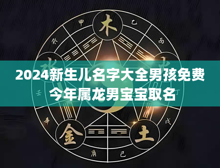 2024新生儿名字大全男孩免费 今年属龙男宝宝取名