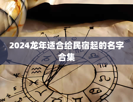 2024龙年适合给民宿起的名字合集