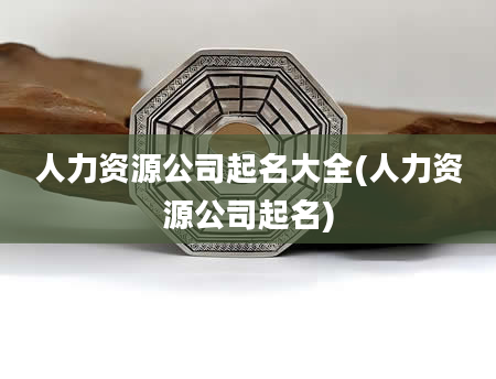人力资源公司起名大全(人力资源公司起名)