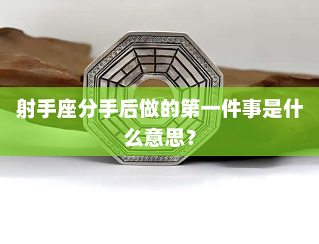 射手座分手后做的第一件事是什么意思？