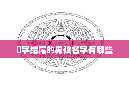 燊字结尾的男孩名字有哪些