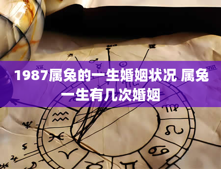 1987属兔的一生婚姻状况 属兔一生有几次婚姻