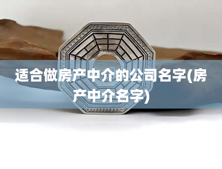 适合做房产中介的公司名字(房产中介名字)