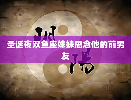 圣诞夜双鱼座妹妹思念他的前男友